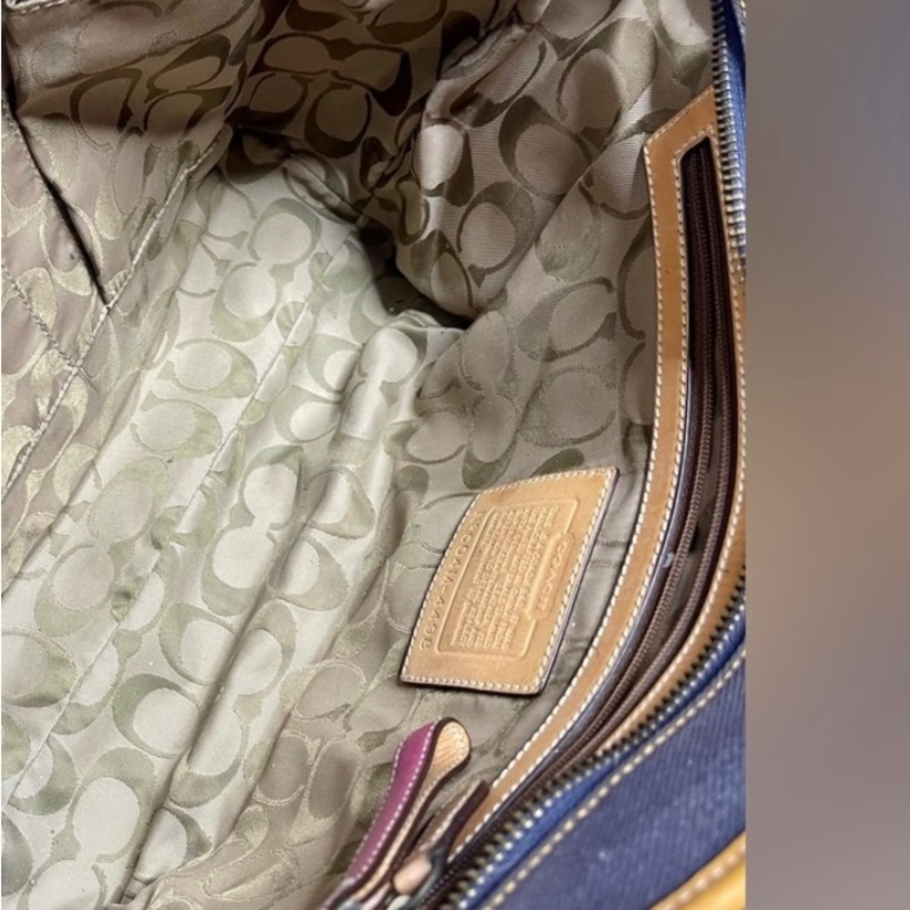 NWOT Coach Denim Hampton Bag - Picture 12 of 12